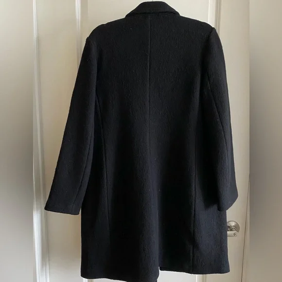 J. Crew Black Wool Pea Coat - Picture 3 of 3